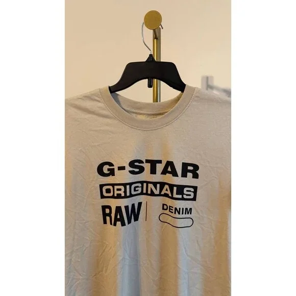G‑Star RAW Men’s Originals T‑Shirt Beige L $45 NWT - Picture 10 of 13
